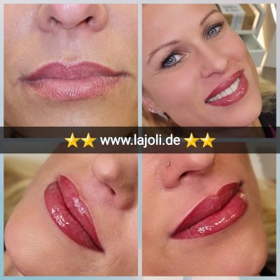 Lippen / Lips Permanent Make Up Bilder - LAJOLI Hamburg - Lippen aufspritzen